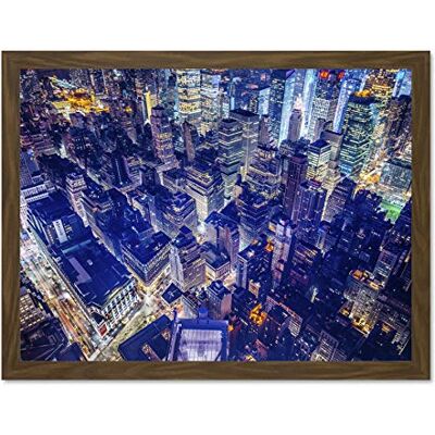 Fine Art Prints Aerial View York Night Large Framed Art Print Poster Wall Decor 18x24 inch Fine Art Prints Aerial View York Night Large Framed Art Print Poster Wall Decor 18x24 inch