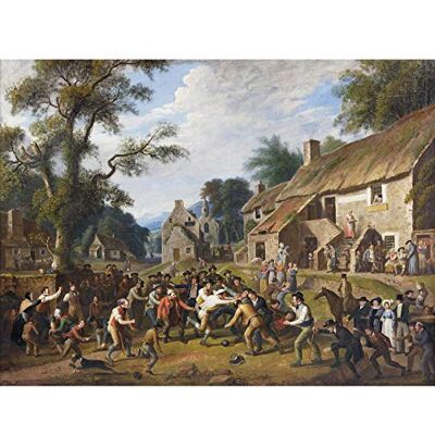 Artery8 Carse Football Play Village Sports Painting Large Wall Art Poster Print Thick Paper 18X24 Inch Artery8 Carse Football Play Village Sports Painting Large Wall Art Poster Print Thick Paper 18X24 Inch