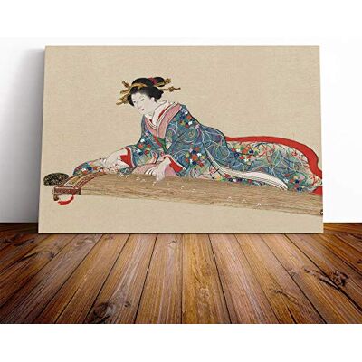 Big Box Art Wall Lady Playing The Koto Japanese Oriental Art Canvas Print Gallery Wrapped 30mm Frame Wall Art 30x20 inches Ready to Hang Asian People Picture Living Room Bedroom Lounge Office Big Box Art Wall Lady Playing The Koto Japanese Oriental Art Canvas Print Gallery Wrapped 30mm Frame Wall Art 30x20 inches Ready to Hang Asian People Picture Living Room Bedroom Lounge Office