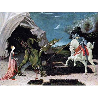 Fine Art Prints Uccello Saint George Dragon Painting Large Wall Art Print Canvas Premium Mural Fine Art Prints Uccello Saint George Dragon Painting Large Wall Art Print Canvas Premium Mural