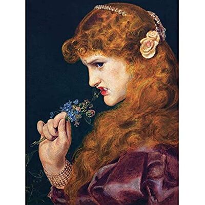 Artery8 Sandys Loves Shadow Girl Bite Flower Painting Art Print Canvas Premium Wall Decor Poster Mural Artery8 Sandys Loves Shadow Girl Bite Flower Painting Art Print Canvas Premium Wall Decor Poster Mural