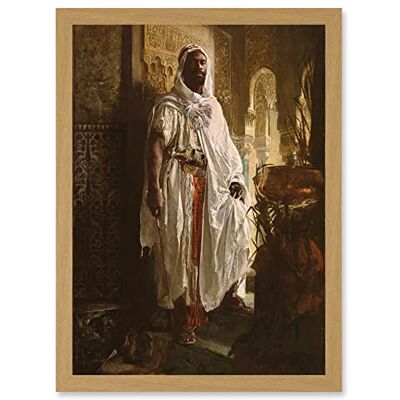Artery8 - Charlemont The Moorish Chief - A4 - Framed Wall Art Artery8 - Charlemont The Moorish Chief - A4 - Framed Wall Art