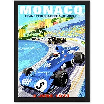 Artery8 - Monaco Grand Prix 1973 - A4 - Wall Art Print Artery8 - Monaco Grand Prix 1973 - A4 - Wall Art Print