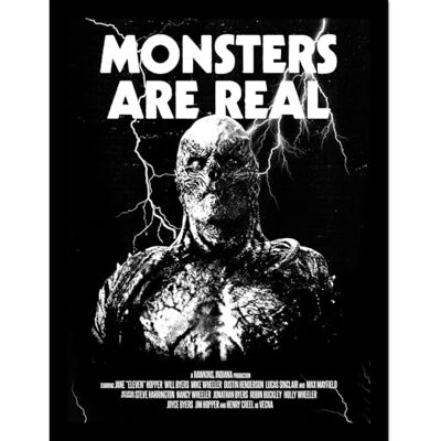 Pyramid Stranger Things 5 (Monsters Are Real) Collector Print 30cm X 40cm Framed Collector Print, Official Licensed Netflix Wall Art Poster, Ready To Hang, One Size Pyramid Stranger Things 5 (Monsters Are Real) Collector Print 30cm X 40cm Framed Collector Print, Official Licensed Netflix Wall Art Poster, Ready To Hang, One Size