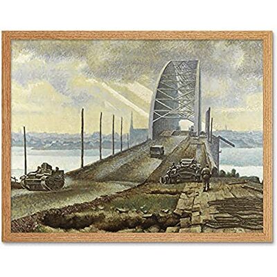 Fine Art Prints Colville Nijmegen Bridge Holland WWII War Painting Unframed Wall Art Print Poster Home Decor Premium Fine Art Prints Colville Nijmegen Bridge Holland WWII War Painting Unframed Wall Art Print Poster Home Decor Premium