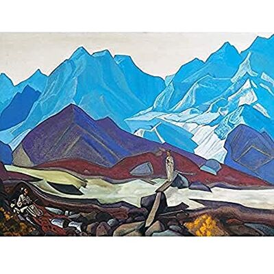 Fine Art Prints Roerich From Beyond Mountain Landscape Painting Art Print Canvas Premium Wall Decor Poster Mural Fine Art Prints Roerich From Beyond Mountain Landscape Painting Art Print Canvas Premium Wall Decor Poster Mural