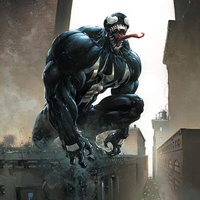 MARVEL COMICS , WDC101157, Venom Stalking Its Prey 40 X 40cm Canvas Print, Multi-Color, 40 X 40cm MARVEL COMICS , WDC101157, Venom Stalking Its Prey 40 X 40cm Canvas Print, Multi-Color, 40 X 40cm