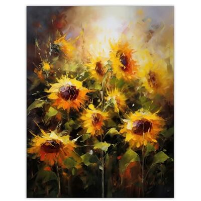 Artery8 Sunflower Field Vibrant Oil Painting Yellow Orange Green Large Flower Summer Blooms Nature Colourful Bright Floral Modern Artwork Large Wall Art Poster Print Thick Paper 18X24 Inch Artery8 Sunflower Field Vibrant Oil Painting Yellow Orange Green Large Flower Summer Blooms Nature Colourful Bright Floral Modern Artwork Large Wall Art Poster Print Thick Paper 18X24 Inch