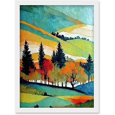 Artery8 - Colourful Autumn Landscape Scotland Hillside Forest Artery8 - Colourful Autumn Landscape Scotland Hillside Forest