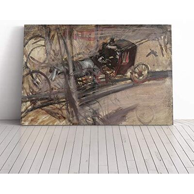 Big Box Art Giovanni Boldini Horse Drawn Carriage Canvas Print Gallery Wrapped 30mm Frame Wall Art 24x16 inches Ready to Hang Modern Animals Picture Living Room Bedroom Lounge Office Big Box Art Giovanni Boldini Horse Drawn Carriage Canvas Print Gallery Wrapped 30mm Frame Wall Art 24x16 inches Ready to Hang Modern Animals Picture Living Room Bedroom Lounge Office