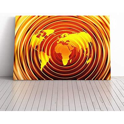 Big Box Art World Map (5) Canvas Print Gallery Wrapped 30mm Frame Wall Art 30x20 inches Ready to Hang Modern Maps Picture Living Room Bedroom Lounge Office Big Box Art World Map (5) Canvas Print Gallery Wrapped 30mm Frame Wall Art 30x20 inches Ready to Hang Modern Maps Picture Living Room Bedroom Lounge Office