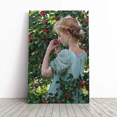 Big Box Art Charles C. Curran Scent of The Apple Canvas Print Gallery Wrapped 30mm Frame Wall Art 20x14 inches Ready to Hang Modern Still Life Picture Living Room Bedroom Lounge Office Big Box Art Charles C. Curran Scent of The Apple Canvas Print Gallery Wrapped 30mm Frame Wall Art 20x14 inches Ready to Hang Modern Still Life Picture Living Room Bedroom Lounge Office