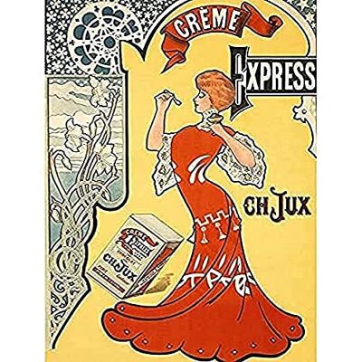 Fine Art Prints De Rose Creme Express Cream Nouveau Advert Art Print Canvas Premium Wall Decor Poster Mural Fine Art Prints De Rose Creme Express Cream Nouveau Advert Art Print Canvas Premium Wall Decor Poster Mural
