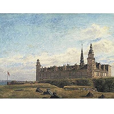 Fine Art Prints Hansen Kronborg Castle Denmark Landscape Painting Art Print Canvas Premium Wall Decor Poster Mural Fine Art Prints Hansen Kronborg Castle Denmark Landscape Painting Art Print Canvas Premium Wall Decor Poster Mural