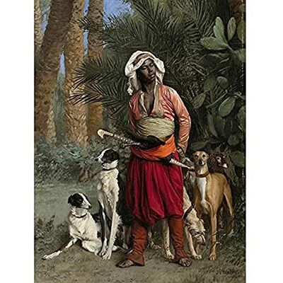 Fine Art Prints Gerome Negro Master Hounds Dogs Jungle Painting Art Print Canvas Premium Wall Decor Poster Mural Fine Art Prints Gerome Negro Master Hounds Dogs Jungle Painting Art Print Canvas Premium Wall Decor Poster Mural
