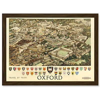 Artery8 - British Railways Crest - brown - A4 - Wall art Artery8 - British Railways Crest - brown - A4 - Wall art