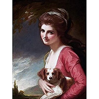 Fine Art Prints Romney Portrait Lady Hamilton Dog Painting Unframed Wall Art Print Poster Home Decor Premium Fine Art Prints Romney Portrait Lady Hamilton Dog Painting Unframed Wall Art Print Poster Home Decor Premium