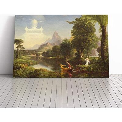 Big Box Art Thomas Cole The Ages of Life Youth Canvas Print Gallery Wrapped 30mm Frame Wall Art 20x14 inches Ready to Hang Modern Picture Living Room Bedroom Lounge Office Big Box Art Thomas Cole The Ages of Life Youth Canvas Print Gallery Wrapped 30mm Frame Wall Art 20x14 inches Ready to Hang Modern Picture Living Room Bedroom Lounge Office