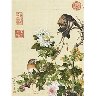 Fine Art Prints Castiglione Chrysanthemum Birds Painting Large Wall Art Print Canvas Premium Mural Fine Art Prints Castiglione Chrysanthemum Birds Painting Large Wall Art Print Canvas Premium Mural