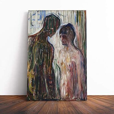Big Box Art Edvard Munch Nude Man and Woman Canvas Print Gallery Wrapped 30mm Frame Wall Art 20x14 inches Ready to Hang Modern People Picture Living Room Bedroom Lounge Office Big Box Art Edvard Munch Nude Man and Woman Canvas Print Gallery Wrapped 30mm Frame Wall Art 20x14 inches Ready to Hang Modern People Picture Living Room Bedroom Lounge Office