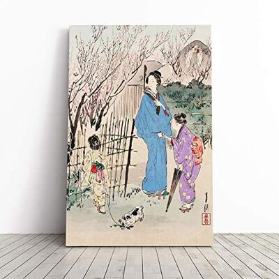 Big Box Art Wall Peach Blossoms Japanese Oriental Art Canvas Print Gallery Wrapped 30mm Frame Wall Art 30x20 inches Ready to Hang Asian Still Life Picture Living Room Bedroom Lounge Office Big Box Art Wall Peach Blossoms Japanese Oriental Art Canvas Print Gallery Wrapped 30mm Frame Wall Art 30x20 inches Ready to Hang Asian Still Life Picture Living Room Bedroom Lounge Office