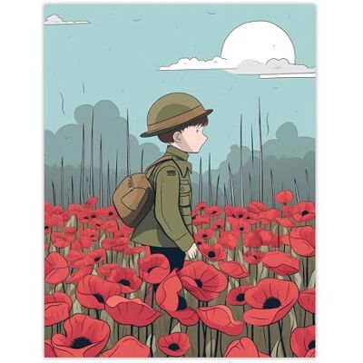 Artery8 - Poppy Fields - Remembrance Day - 18x24 - Poster Artery8 - Poppy Fields - Remembrance Day - 18x24 - Poster