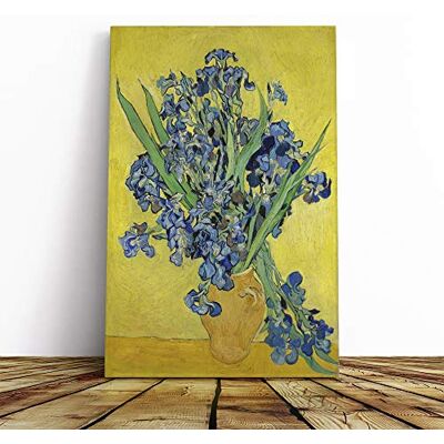 Big Box Art Vincent Van Gogh Iris Irises Flowers (1) Canvas Print Gallery Wrapped 30mm Frame Wall Art 24x16 inches Ready to Hang Modern Floral Picture Living Room Bedroom Lounge Office Big Box Art Vincent Van Gogh Iris Irises Flowers (1) Canvas Print Gallery Wrapped 30mm Frame Wall Art 24x16 inches Ready to Hang Modern Floral Picture Living Room Bedroom Lounge Office