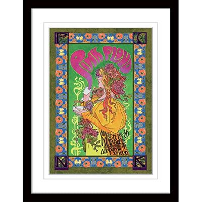 Pyramid Pink Floyd Poster Framed Print Concert Poster Collector's Edition ('66 Gig White Border Design) 30x40cm Frame Official Merchandise Pyramid Pink Floyd Poster Framed Print Concert Poster Collector's Edition ('66 Gig White Border Design) 30x40cm Frame Official Merchandise