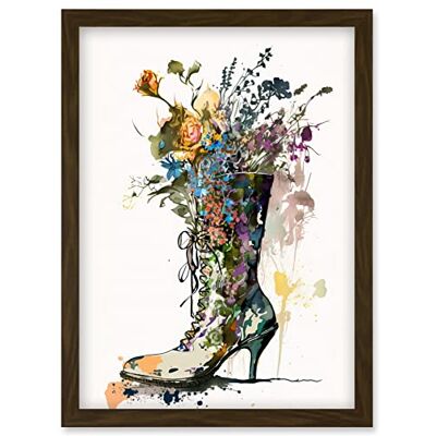 Artery8 - Spring Wildflower Bouquet - Framed Wall Art Print Artery8 - Spring Wildflower Bouquet - Framed Wall Art Print