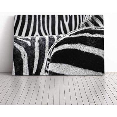 Big Box Art Zebra Stripes (1) Canvas Print Gallery Wrapped 30mm Frame Wall Art 24x16 inches Ready to Hang Modern Animals Picture Living Room Bedroom Lounge Office Big Box Art Zebra Stripes (1) Canvas Print Gallery Wrapped 30mm Frame Wall Art 24x16 inches Ready to Hang Modern Animals Picture Living Room Bedroom Lounge Office