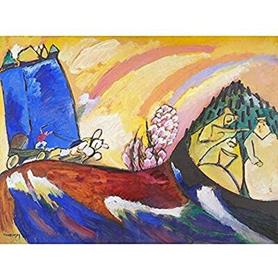 Fine Art Prints Kandinsky Troika Colourful Impressionist Landscape Painting Art Print Canvas Premium Wall Decor Poster Mural Fine Art Prints Kandinsky Troika Colourful Impressionist Landscape Painting Art Print Canvas Premium Wall Decor Poster Mural