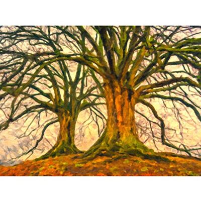 Fine Art Prints Twin Trees Painting Large Wall Art Print Canvas Premium Poster Fine Art Prints Twin Trees Painting Large Wall Art Print Canvas Premium Poster