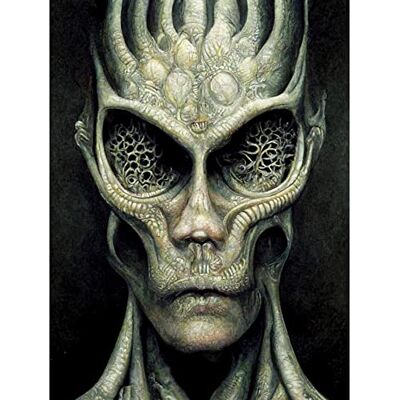 Doppelganger33 LTD Gray Alien Gothic Horror Dark Monochrome Large Wall Art Poster Print Thick Paper 18X24 inch Doppelganger33 LTD Gray Alien Gothic Horror Dark Monochrome Large Wall Art Poster Print Thick Paper 18X24 inch