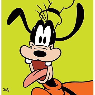 Disney Goofy "Lime Canvas Print, Multi-Colour, 40 x 40 cm Disney Goofy "Lime Canvas Print, Multi-Colour, 40 x 40 cm