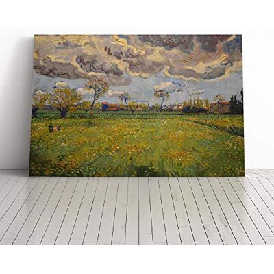Big Box Art Vincent Van Gogh Stormy Sky Landscape Canvas Print Gallery Wrapped 30mm Frame Wall Art 20x14 inches Ready to Hang Modern Landscape Picture Living Room Bedroom Lounge Office Big Box Art Vincent Van Gogh Stormy Sky Landscape Canvas Print Gallery Wrapped 30mm Frame Wall Art 20x14 inches Ready to Hang Modern Landscape Picture Living Room Bedroom Lounge Office