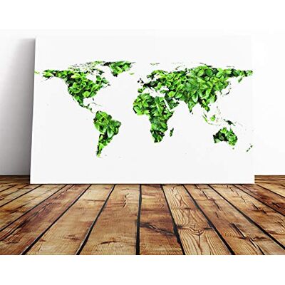 Big Box Art World Map (4) Canvas Print Gallery Wrapped 30mm Frame Wall Art 24x16 inches Ready to Hang Modern Maps Picture Living Room Bedroom Lounge Office Big Box Art World Map (4) Canvas Print Gallery Wrapped 30mm Frame Wall Art 24x16 inches Ready to Hang Modern Maps Picture Living Room Bedroom Lounge Office