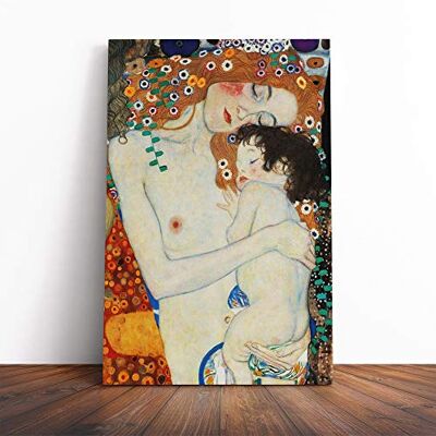 Big Box Art Gustav Klimt Mother and Child Baby Canvas Wall Art Print 20x14 Inch Big Box Art Gustav Klimt Mother and Child Baby Canvas Wall Art Print 20x14 Inch