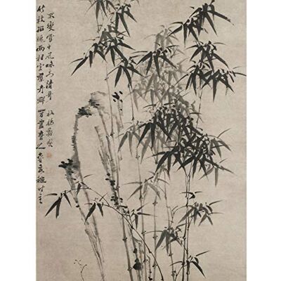 Fine Art Prints Zheng Xie Bamboo Rocks Screen Painting Large XL Wall Art Canvas Print Fine Art Prints Zheng Xie Bamboo Rocks Screen Painting Large XL Wall Art Canvas Print