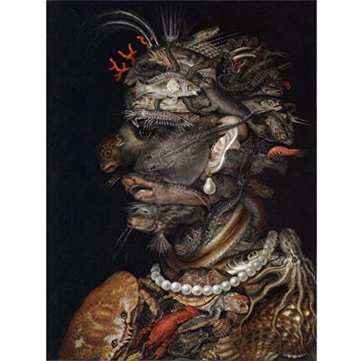 Artery8 Arcimboldo Water Fish Animals Sea Portrait Surreal Painting Premium Wall Art Canvas Print 18X24 Inch Artery8 Arcimboldo Water Fish Animals Sea Portrait Surreal Painting Premium Wall Art Canvas Print 18X24 Inch