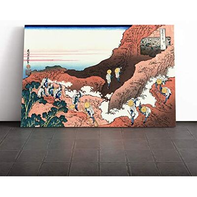 Big Box Art Hokusai Japanese Oriental Climbing Mt Fuji Canvas Print Gallery Wrapped 30mm Frame Wall Art 30x20 inches Ready to Hang Asian Picture Living Room Bedroom Lounge Office Big Box Art Hokusai Japanese Oriental Climbing Mt Fuji Canvas Print Gallery Wrapped 30mm Frame Wall Art 30x20 inches Ready to Hang Asian Picture Living Room Bedroom Lounge Office