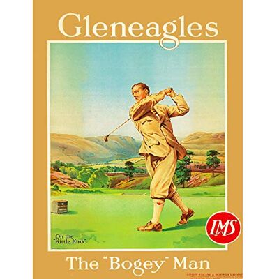 Wee Blue Coo Travel Sport Golf Gleneagles Scotland Bogey Rail Art Print Poster 30X40 Cm 12X16 In Bb8463B Wee Blue Coo Travel Sport Golf Gleneagles Scotland Bogey Rail Art Print Poster 30X40 Cm 12X16 In Bb8463B