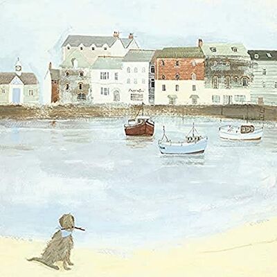 Hannah Cole Art Group AFWDC98136 The Cornish Sea Dog Canvas Print, Cotton, Multi-Colour, 1.8 x 85 x 85 cm Hannah Cole Art Group AFWDC98136 The Cornish Sea Dog Canvas Print, Cotton, Multi-Colour, 1.8 x 85 x 85 cm
