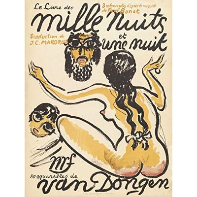 Fine Art Prints Van Dongen 1001 Nights Book French Advert Large Wall Art Print Canvas Premium Mural Fine Art Prints Van Dongen 1001 Nights Book French Advert Large Wall Art Print Canvas Premium Mural