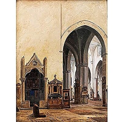 Fine Art Prints Hansen Interior St Maria Minerva Rome Painting Unframed Wall Art Print Poster Home Decor Premium Fine Art Prints Hansen Interior St Maria Minerva Rome Painting Unframed Wall Art Print Poster Home Decor Premium