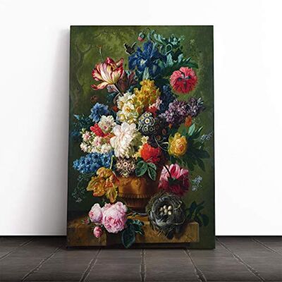 Big Box Art Maria Van Oosterwijk Flower Painting Canvas Print Gallery Wrapped 30mm Frame Wall Art 24x16 inches Ready to Hang Modern Floral Picture Living Room Bedroom Lounge Office Big Box Art Maria Van Oosterwijk Flower Painting Canvas Print Gallery Wrapped 30mm Frame Wall Art 24x16 inches Ready to Hang Modern Floral Picture Living Room Bedroom Lounge Office