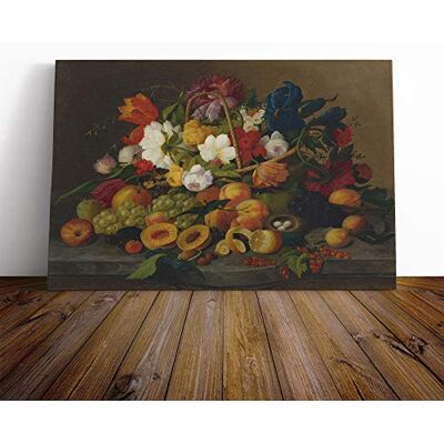 Big Box Art Severin Roesen Still Life Flowers No.2 Canvas Print Gallery Wrapped 30mm Frame Wall Art 30x20 inches Ready to Hang Modern Floral Picture Living Room Bedroom Lounge Office Big Box Art Severin Roesen Still Life Flowers No.2 Canvas Print Gallery Wrapped 30mm Frame Wall Art 30x20 inches Ready to Hang Modern Floral Picture Living Room Bedroom Lounge Office