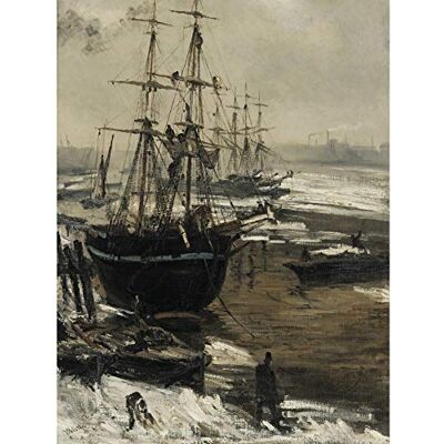 Fine Art Prints James Mcneill Whistler The Thames In Ice Large Wall Art Print Canvas Premium Poster Mural Fine Art Prints James Mcneill Whistler The Thames In Ice Large Wall Art Print Canvas Premium Poster Mural