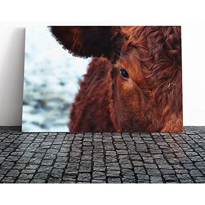 Big Box Art Cow in The Meadow (2) Canvas Print Gallery Wrapped 30mm Frame Wall Art 30x20 inches Ready to Hang Modern Animals Picture Living Room Bedroom Lounge Office Big Box Art Cow in The Meadow (2) Canvas Print Gallery Wrapped 30mm Frame Wall Art 30x20 inches Ready to Hang Modern Animals Picture Living Room Bedroom Lounge Office