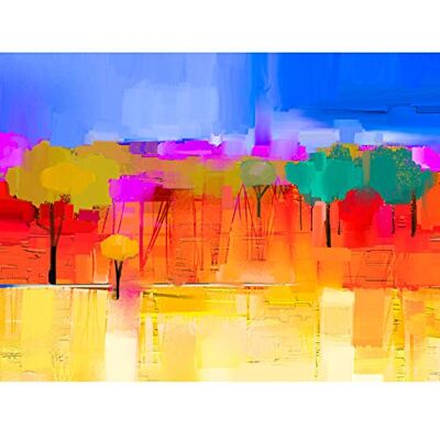 Fine Art Prints Abstract Landscape With Trees Art Print Canvas Premium Wall Decor Poster Fine Art Prints Abstract Landscape With Trees Art Print Canvas Premium Wall Decor Poster
