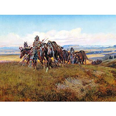 Fine Art Prints Russell In Enemy's Country Wild West Native American Painting Large Print Poster Wall Art Decor Picture Fine Art Prints Russell In Enemy's Country Wild West Native American Painting Large Print Poster Wall Art Decor Picture